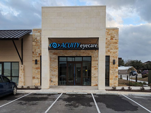 Exterior building Acuity Eyecare in Kyle, TX